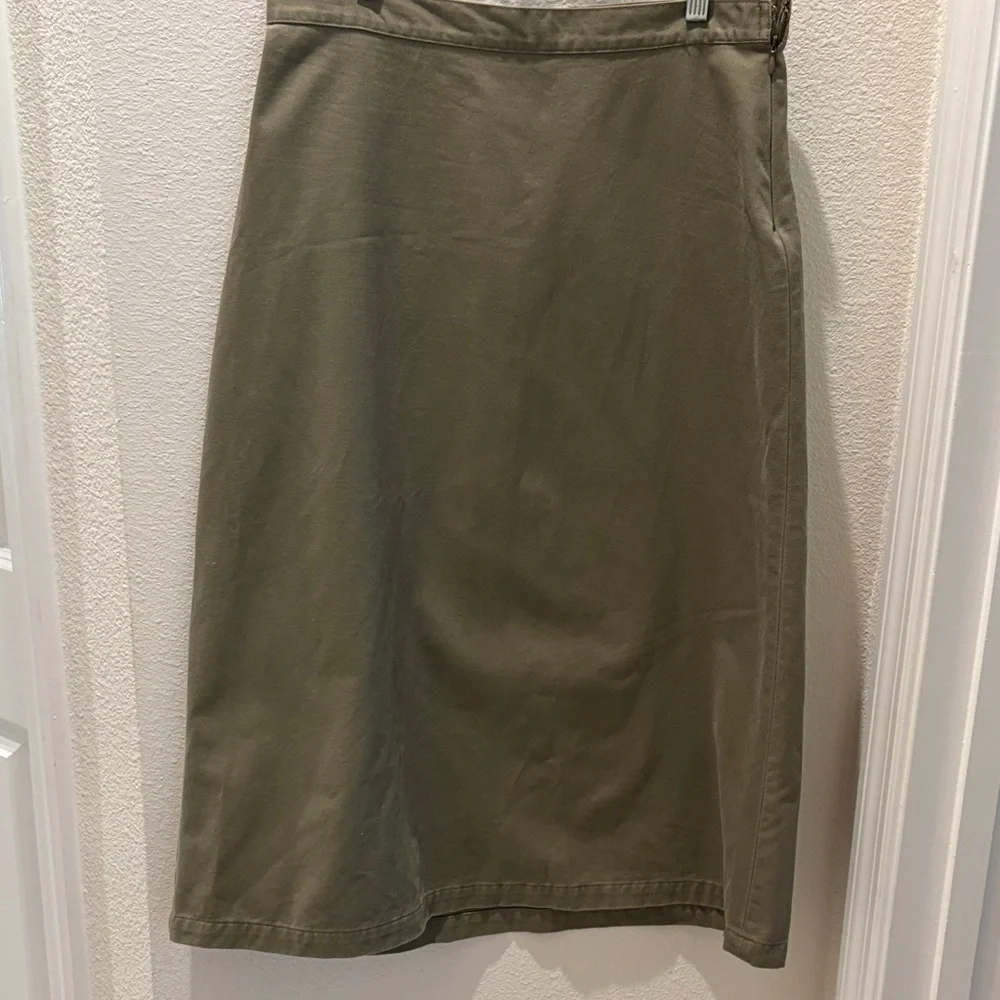 OshKosh B'gosh Olive Midi Skirt - Picture 1 of 8